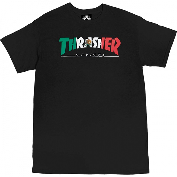 Thrasher Mexico Revista T-Shirt - Black