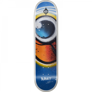 Burnkit Visualize Skateboard Deck -8.0 Blue/White DECK ONLY