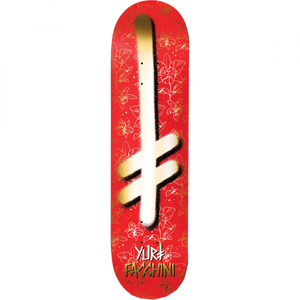 Deathwish Facchini Gang Logo Orchids Skateboard Deck -8.25 Red/Gold DECK ONLY