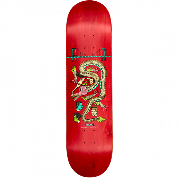 5boro Murray Tomas Redrey Skateboard Deck -8.0 Red DECK ONLY