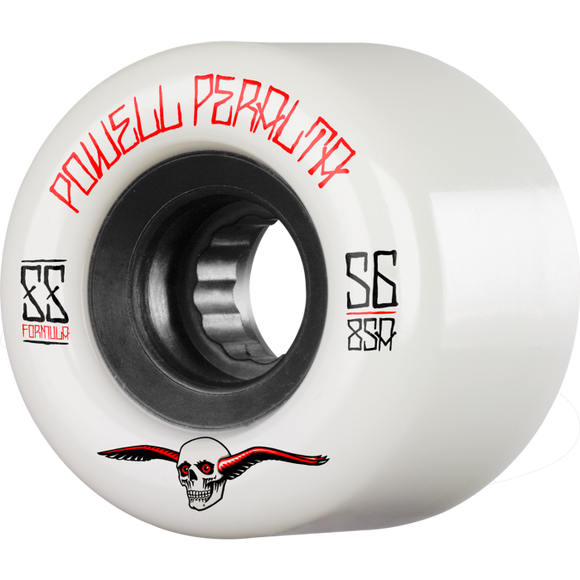 Powell Peralta G-Slides 56mm 85a White/Black Skateboard Wheels (Set of 4)