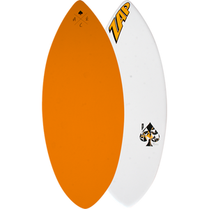 Zap Ace 52" Skimboard White/Assorted  Color Bottom Art