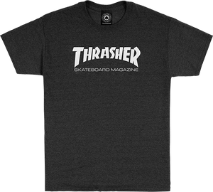 Thrasher Skate Mag T-Shirt - Dark Heather Grey/White