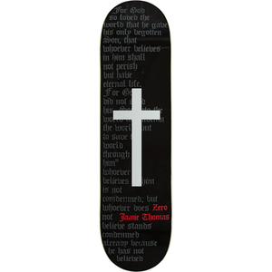 Zero Thomas Cross Skateboard Deck -8.25 Black DECK ONLY