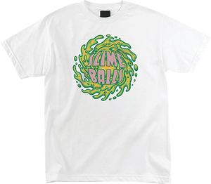 Slime Balls Logo Front T-Shirt - Size: Small White