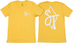 Sandlot Times Staple T-Shirt - Size: Small Yellow