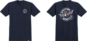 Spitfire Flying Classic T-Shirt - Navy/White/Red