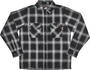 Independent Mission Ls Flannel Size: SMALL Grey Plaid