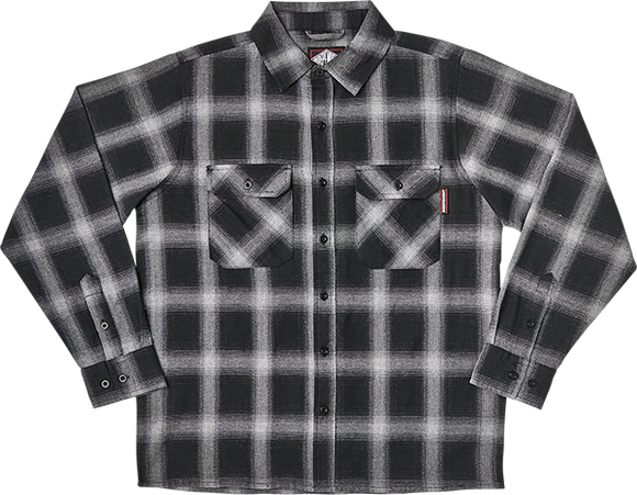 Independent Mission Ls Flannel Size: SMALL Grey Plaid