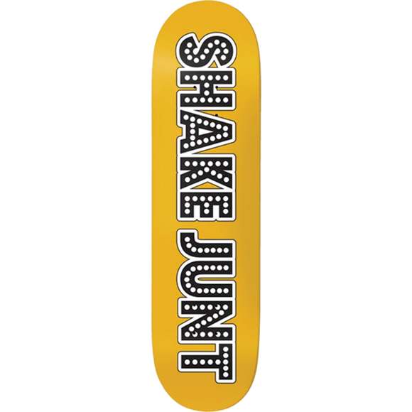 Shake Junt Stretch Skateboard Deck -8.5 Yellow DECK ONLY