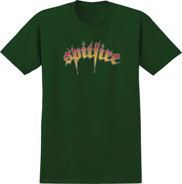 Spitfire Venom Script T-Shirt - Forest Green