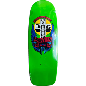 Dogtown Bull Dog 70s Rider Skateboard Deck -10x30.57 Lime Dip DECK ONLY