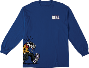 Real Comix Long Sleeve Shirt X-LARGE -Royal