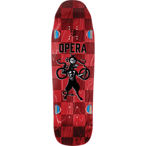 Opera Beast Checker Skateboard Deck -9.5x32.0 Wheel Wells DECK ONLY