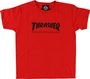 Thrasher Mag Logo Youth T-Shirt - Red