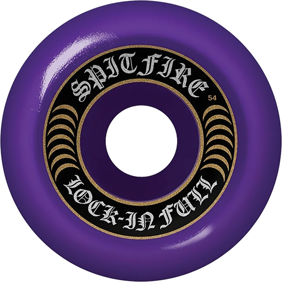 Spitfire F4 99a Lock-In Full 54mm Purple Skateboard Wheels (Set of 4)