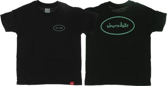 Chocolate Oval Chunk Youth T-Shirt - Black