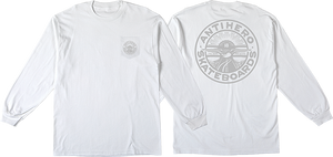 Antihero Stay Ready Dbl Pocket Ls Size: SMALL White