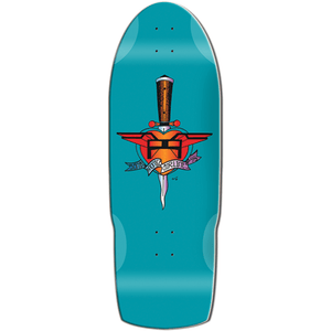 Sma Heart Attack Skateboard Deck -10.5x31 Teal DECK ONLY