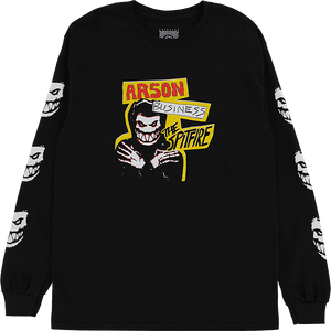 Spitfire Arson Business Ls Size: SMALL Black/Glow