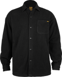 Bones Wheels Black And Gold Buttonup Fleece Jacket SMALL Black