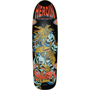 Heroin Swampy Gators Dd Skateboard Deck -9.12x32 DECK ONLY