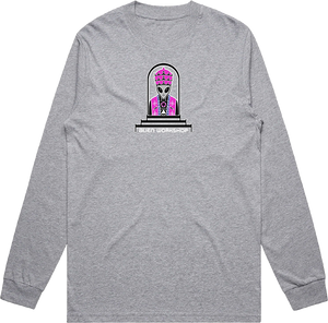 Alien Workshop Priest Long Sleeve Shirt LARGE Heather Grey