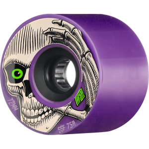 Powell Peralta Kevin Reimer 72mm 75a Purple Longboard Wheels (Set of 4)