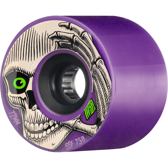 Powell Peralta Kevin Reimer 72mm 75a Purple Longboard Wheels (Set of 4)