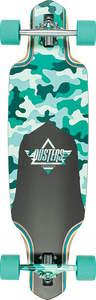 Dusters Channel Dragonfly Complete Skateboard -34" Teal Camo 