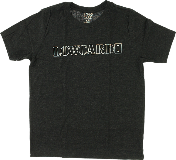 Lowcard Logo Youth T-Shirt - Charcoal