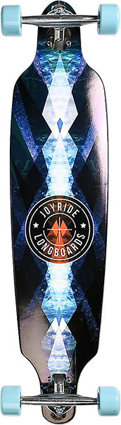 Joyride Gleam Drop Through Complete Skateboard -39 Black/Blu 