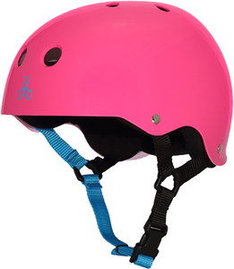 Triple 8 Helmet Neon Gloss Fuchsia