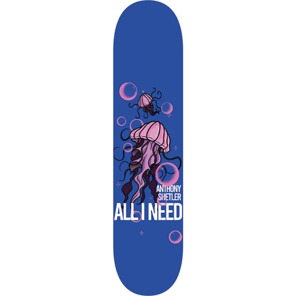 All I Need Shetler Jellyfish Skateboard Deck -8.25 DECK ONLY