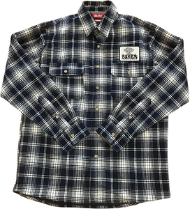 Baker Jolly Man Flannel Ls Size: SMALL Navy