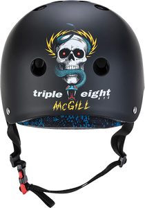 Triple 8 Certified Sweatsaver Mcgill Skull/Snake Black