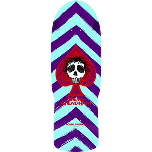 Powell Peralta Steadham Spade 12 Skateboard Deck -10x30.1 Purple/Aqua DECK ONLY