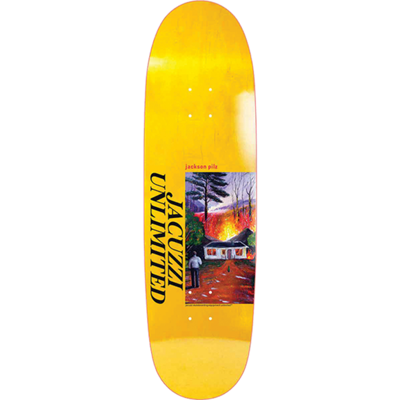 Jacuzzi Pilz Lawn Fire Skateboard Deck -9.12 Yellow DECK ONLY