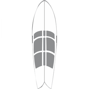 Hawaiian Hotgrip Wax Mat 6'6" Shortboard