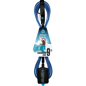 Komunity Project 9' Longboard Ankle Surfboard Leash 7mm -  Blue  | Universo Extremo Boards Surf & Skate