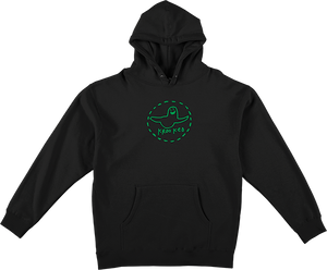 Krooked Trinity Smile Hooded Sweatshirt - MEDIUM Black/Green