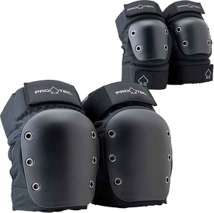 Protec Knee/Elbow Open Back Combo Set M-Black 