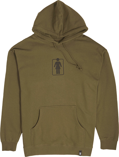 Girl Heritage Unboxed Hooded Sweatshirt - MEDIUM Army Green