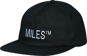 Miles Logo Hit Skate Skate HAT - Adjustable Black  