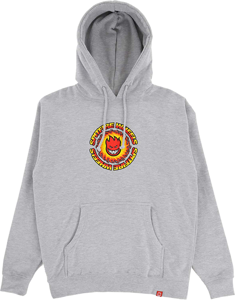 Spitfire OG Fireball Hooded Sweatshirt - SMALL Heather Grey