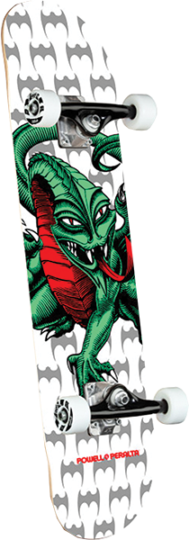 Powell Peralta Cab Dragon Complete Skateboard -7.5 White/Green/Red 