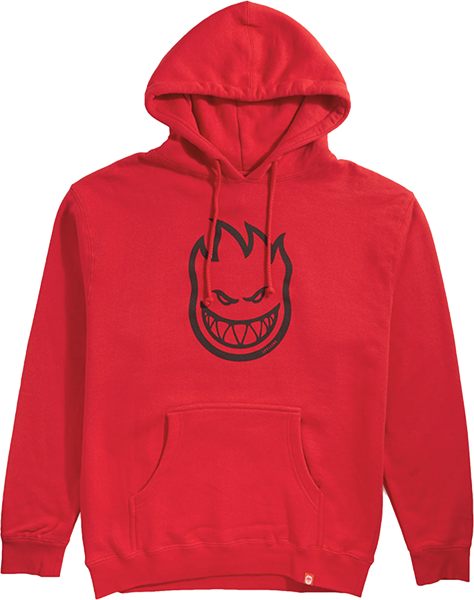 Spitfire Bighead Hooded Sweatshirt - SMALL Red/Black