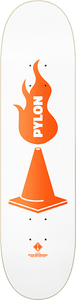 Pylon The Shovel Skateboard Deck -8.38 White DECK ONLY