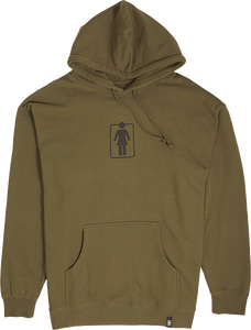 Girl Heritage Unboxed Hooded Sweatshirt - SMALL Army Green