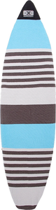 Ocean and Earth Shortboard Stretch Cover 6'0" Blue Stripe